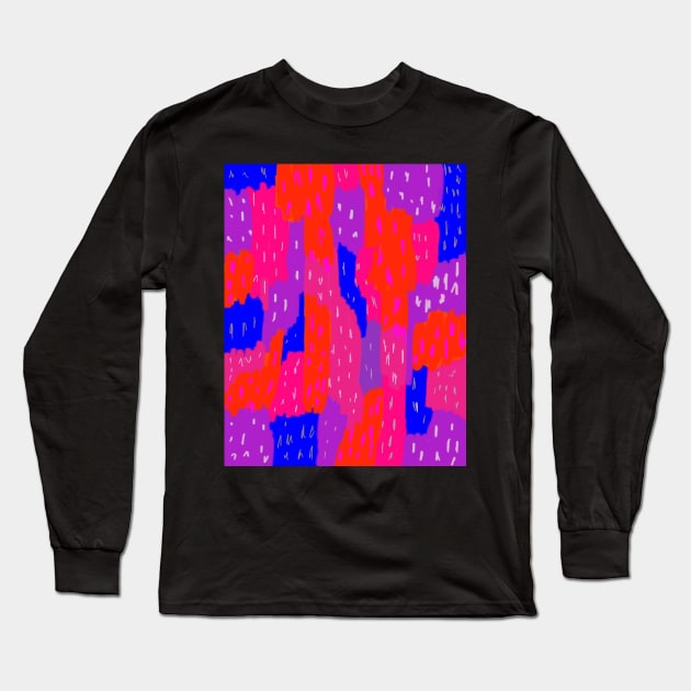 Bold Blocks Abstract Print Long Sleeve T-Shirt by DanielleGensler